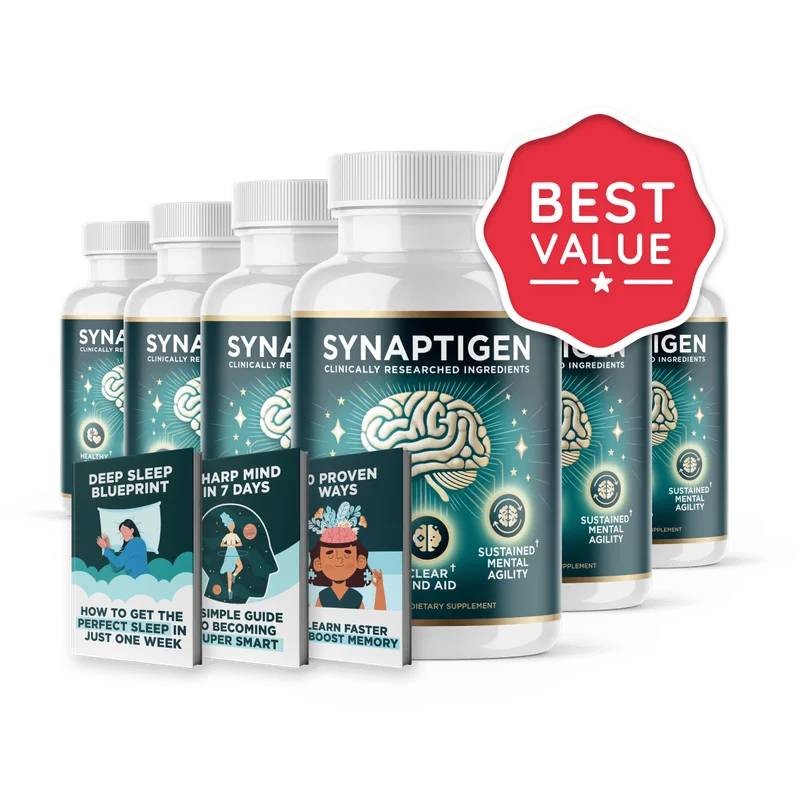 Synaptigen Cognitive Health — 6 Bottle / 180 Day Pack